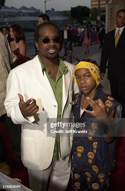 Jermaine Dupri and Lil Bow Wow during "Big Mama's House" Premiere at Cinerma Dome in Hollywood, California, United States.