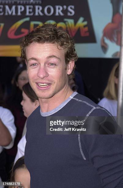 Simon Baker during "Emperor's New Groove" Premiere in Hollywood, California, United States.