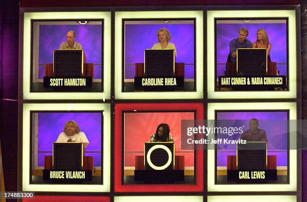 Set of Hollywood Squares during "Hollywood Squares" Taping, 2000 in Los Angeles, California, United States.