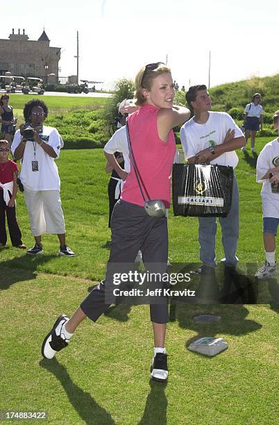 Charlize Theron during VH1 Fairway to Heaven Golf Tourney in Las Vegas, Nevada, United States.