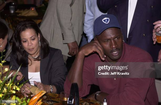 Michael Jordan & Juanita Jordan during Michael Jordan Celebrity Golf Invitational Opening Party at Atlantis in Paradise Island, Bahamas.