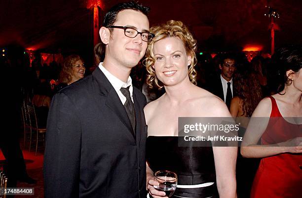 Colin Hanks & Amy McKenzie during The 54th Annual Primetime Emmy Awards - HBO Post Party at Spago's in Los Angeles, California, United States.