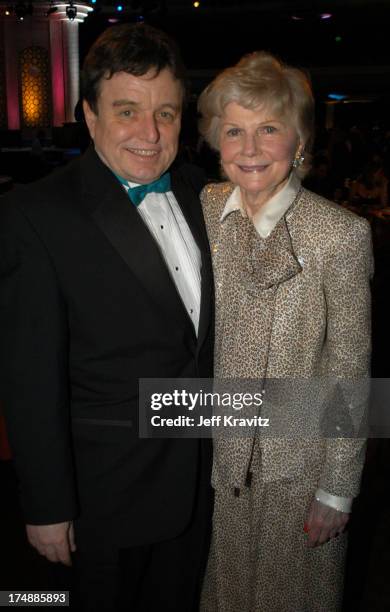 Jerry Mathers and Barbara Billingsley during The TV Land Awards -- After Party at Hollywood Palladium in Hollywood, CA, United States.