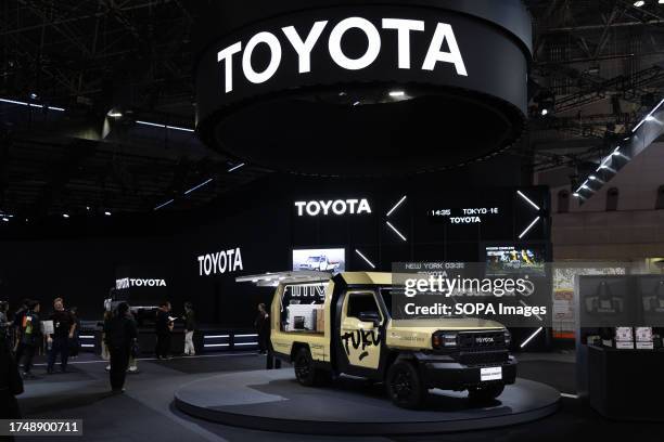 Toyota Rangga concept car on display at the Japan Mobility Show 2023 in Tokyo Big Sight. The Japan Mobility Show 2023 is the biggest car exhibition...