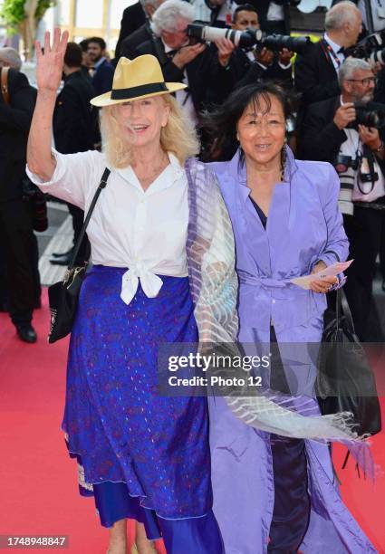 Brigitte Fossey, Mei-Chen Chalais, 75th anniversary celebration Cannes Film Festival. Screening of 'L'Innocent' , 75th Cannes Film Festival, May 24,...
