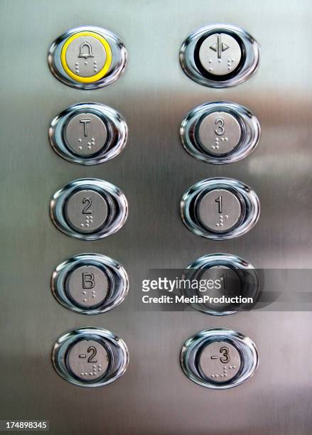 elevator - lift button stock pictures, royalty-free photos & images