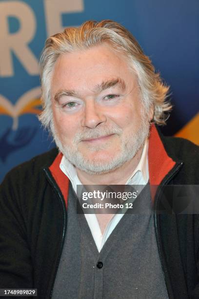 French actor and screenwriter Christian Rauth at the Salon du Livre in Paris on 21 March 2015.