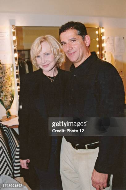 French singer Michele Torr with her husband Jean-Pierre Murzilli. November 2002.