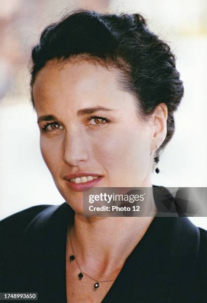 Andie MacDowell. Cannes Film Festival, May 1995.