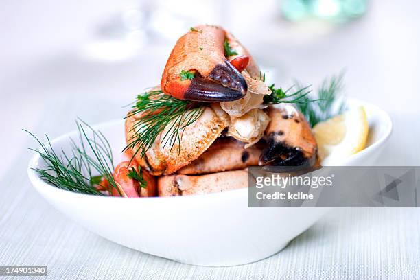 crab dish - crab stock pictures, royalty-free photos & images