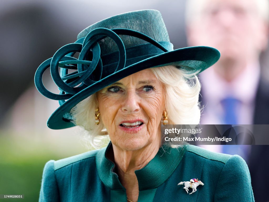 Queen Camilla Attends QIPCO British Champions Day