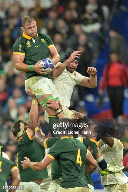 Duane Vermeulen of South Africa during the Rugby World Cup France 2023 match between England and South Africa at Stade de France on October 21, 2023...