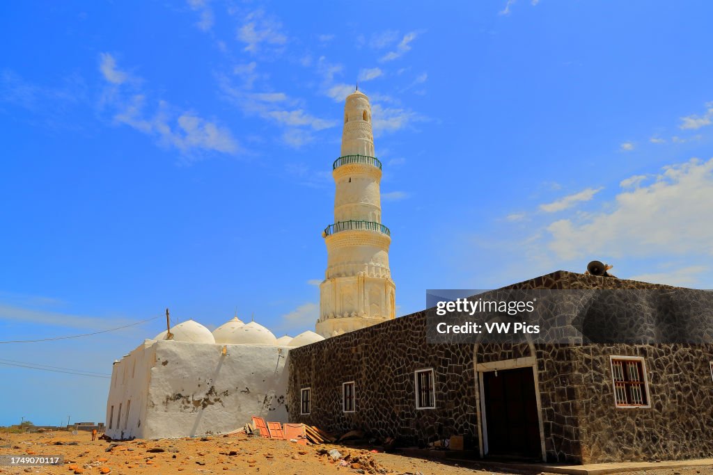 The majestic minaret of Al-Shadhili Mosque