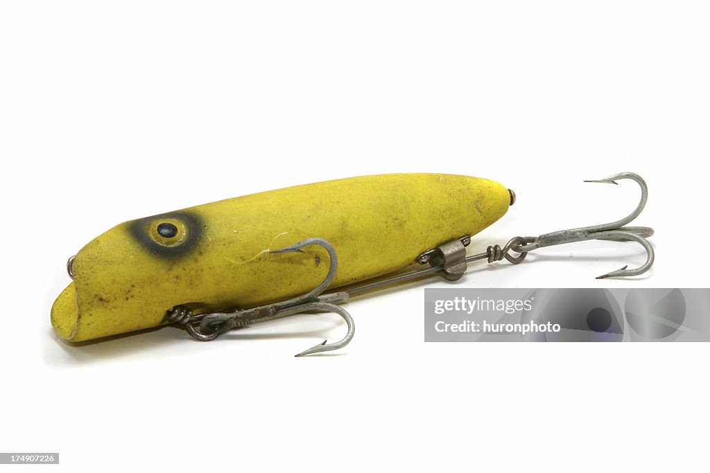 Yellow fishing lure