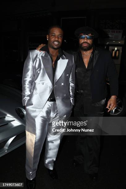 Ferg and Uncle T attend A$AP Ferg's birthday celebration at The Ned on October 20, 2023 in New York City.