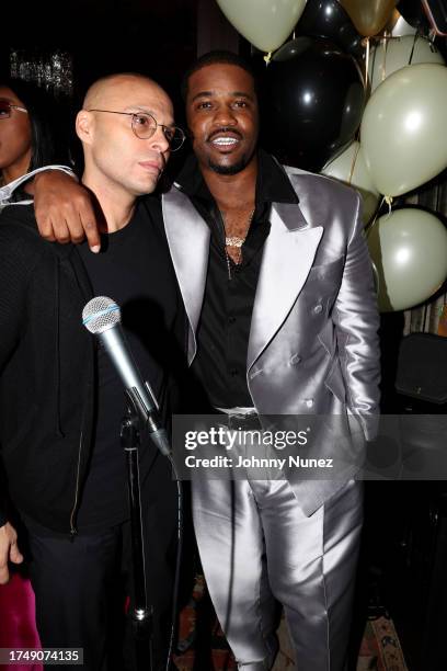 Richie Akiva and A$AP Ferg attend A$AP Ferg's birthday celebration at The Ned on October 20, 2023 in New York City.