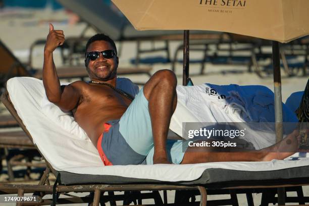 Cuba Gooding Jr. Is seen on October 21, 2023 in Miami, Florida.