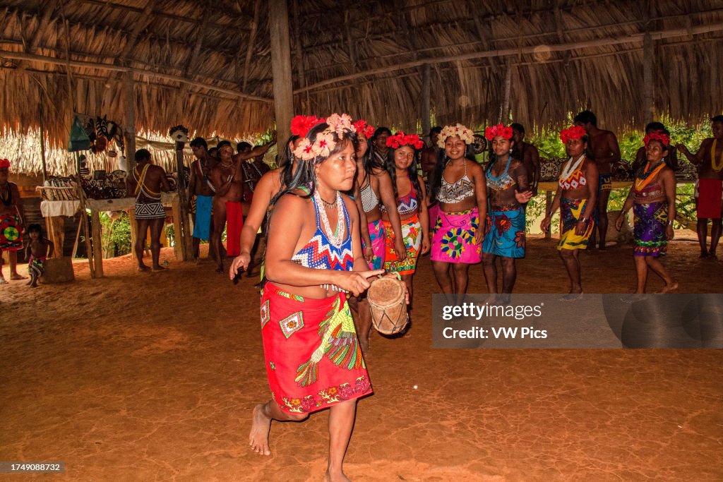 Embera Instruments Indigenous Embera women in traditional dress perform a dance an... News ...