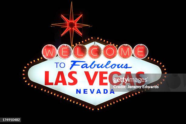 bienvenue au superbe las vegas - las vegas photos et images de collection