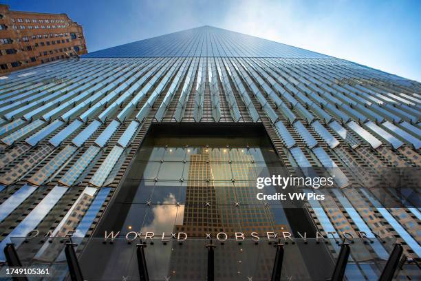World Trade Center with Freedom Tower in Lower Manhattan Financial District in New York City