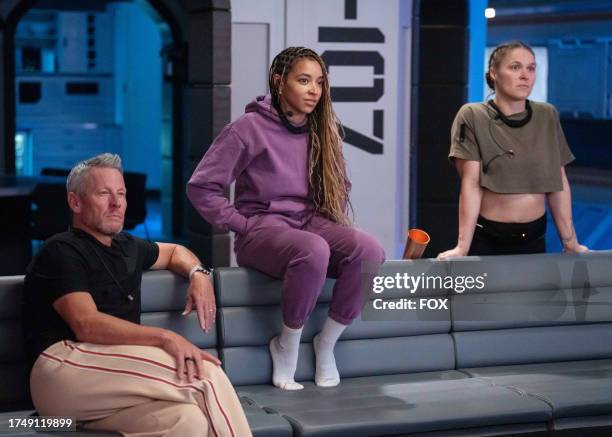 Lance Armstrong, Tinashe and Ronda Rousey on the "Evil AI" episode of STARS ON MARS airing, Monday, July 24 on FOX.