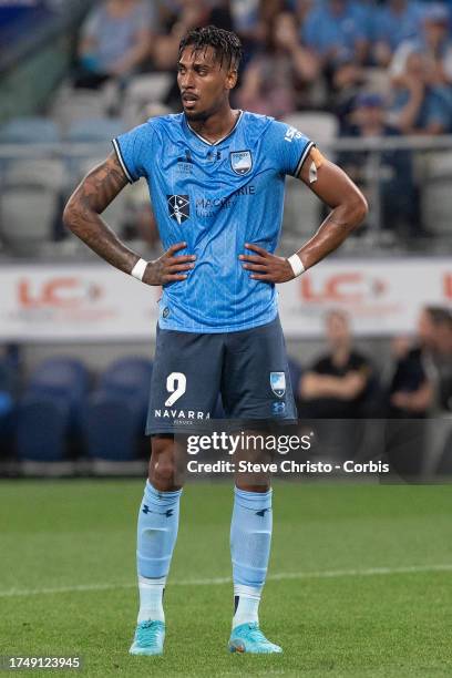Fabio Gomes of Sydney FC during the A-League Men round one match between Sydney FC and Melbourne Victory at Allianz Stadium, on October 21 in Sydney,...