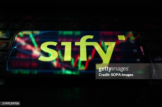 Sify Windows In this photo illustration, Sify logo is displayed on a smartphone ...