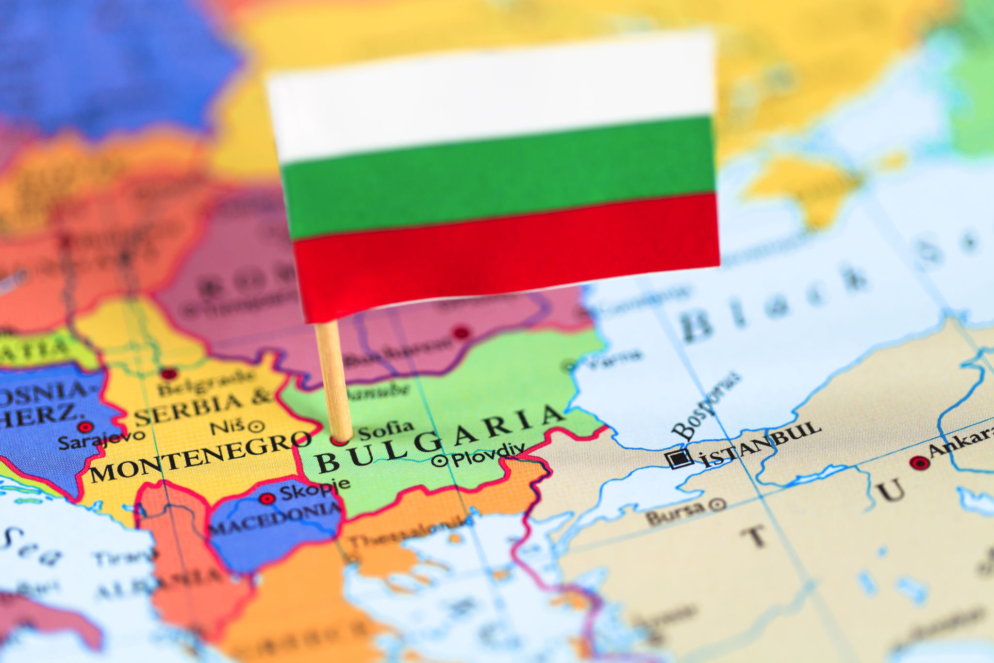 bulgaria serbia map