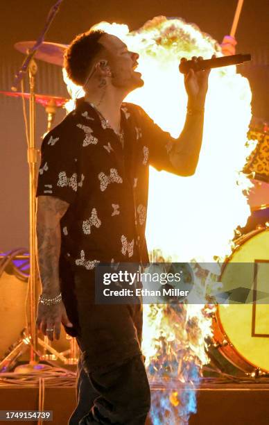 Kane Brown performs onstage during the 2023 iHeartRadio Music Festival at T-Mobile Arena on September 22, 2023 in Las Vegas, Nevada.
