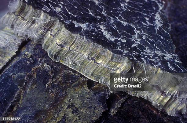 asbestos stones - fibre stock pictures, royalty-free photos & images