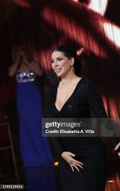 Wanda Nara performs on the Italian TV show 'Ballando Con Le Stelle' at Rai Auditorium del Foro Italico on November 21, 2023 in Rome, Italy.