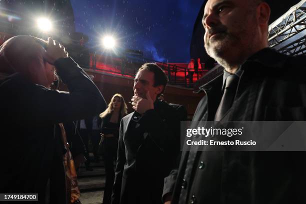 Elio Germano attends a red carpet for the movie "Palazzina Laf" during the 18th Rome Film Festival at Auditorium Parco Della Musica on October 21,...