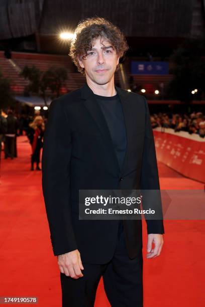 Director Michele Riondino attends a red carpet for the movie "Palazzina Laf" during the 18th Rome Film Festival at Auditorium Parco Della Musica on...