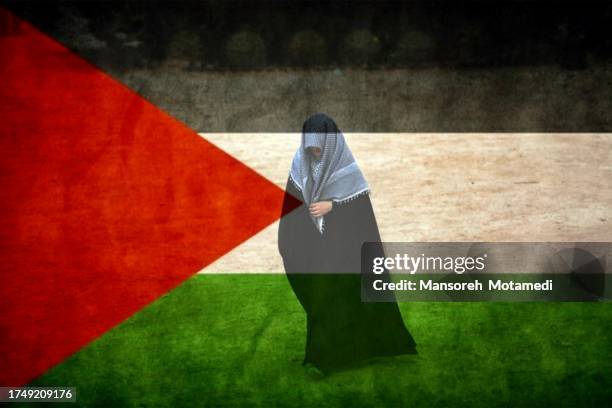 palestinian muslim woman - cultura de palestina fotografías e imágenes de stock