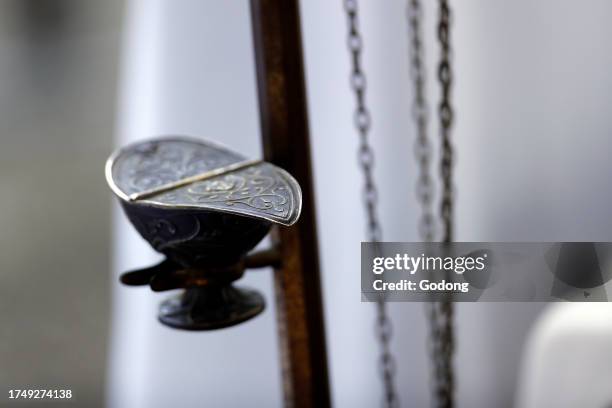 Prayer beads and the cover of the Holy Quran with the 99 names of Allah in arabic calligraphy. Religious text.