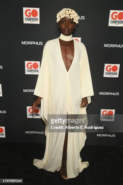 Lupita Nyong'o attends the GO Campaign's Annual Gala 2023 at Citizen News Hollywood on October 21, 2023 in Los Angeles, California.