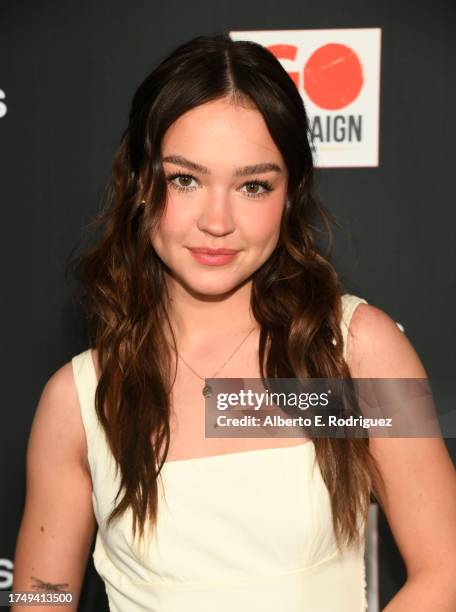 Sadie Stanley attends the GO Campaign's Annual Gala 2023 at Citizen News Hollywood on October 21, 2023 in Los Angeles, California.