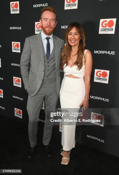 Tony Curran and Mai Nguyen attend the GO Campaign's Annual Gala 2023 at Citizen News Hollywood on October 21, 2023 in Los Angeles, California.