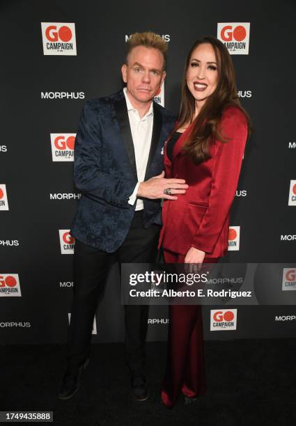 Christopher Titus and Rachel Bradley attend the GO Campaign's Annual Gala 2023 at Citizen News Hollywood on October 21, 2023 in Los Angeles,...