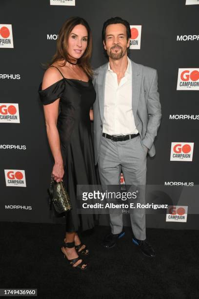 Shawna Horton and Tony Horton attend the GO Campaign's Annual Gala 2023 at Citizen News Hollywood on October 21, 2023 in Los Angeles, California.
