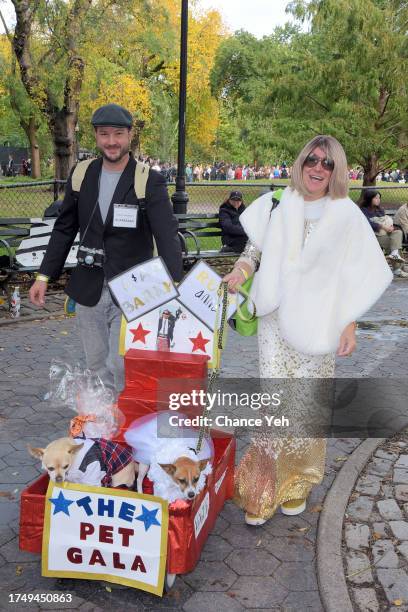 Guests attend the 33rd annual Tompkins Square Halloween Dog Parade at Tompkins Square Park on October 21, 2023 in New York City.