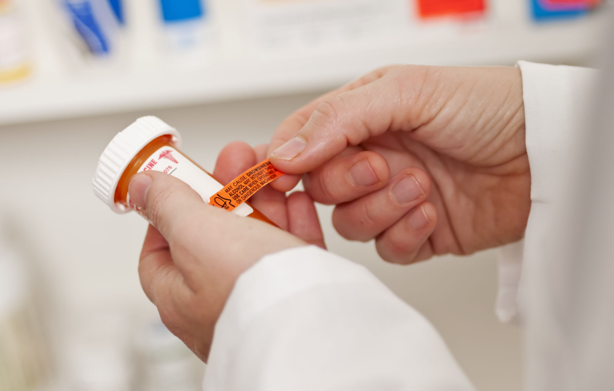 reading medication labels
