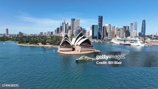 Members of the public wait in line to visit the inside of the world famous Opera House on October 22, 2023 in Sydney, Australia. Friday 20 October,...