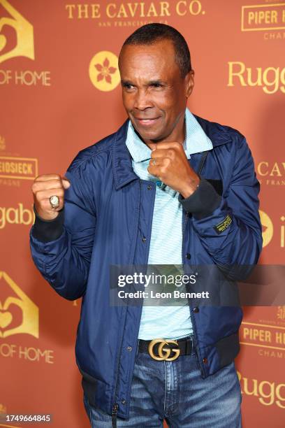 Sugar Ray Leonard attends A Sense Of Home Gala honoring Charlotte and Gary Gilbert and Jeneva Bell at private residence on October 21, 2023 in Los...