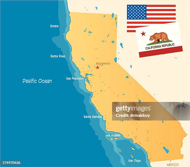 california - san francisco bay stock illustrations