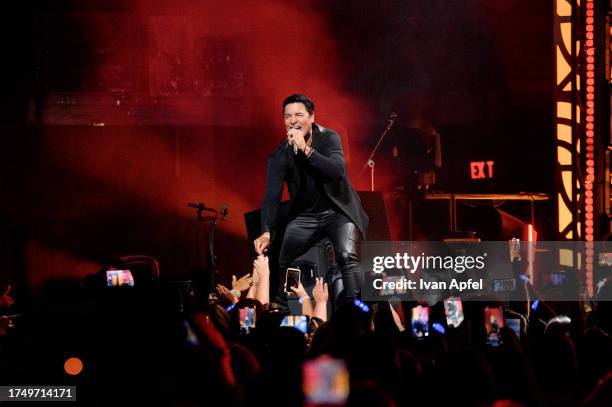 Chayanne performs during the 2023 iHeartRadio Fiesta Latina Show at Kaseya Center on October 21, 2023 in Miami, Florida.