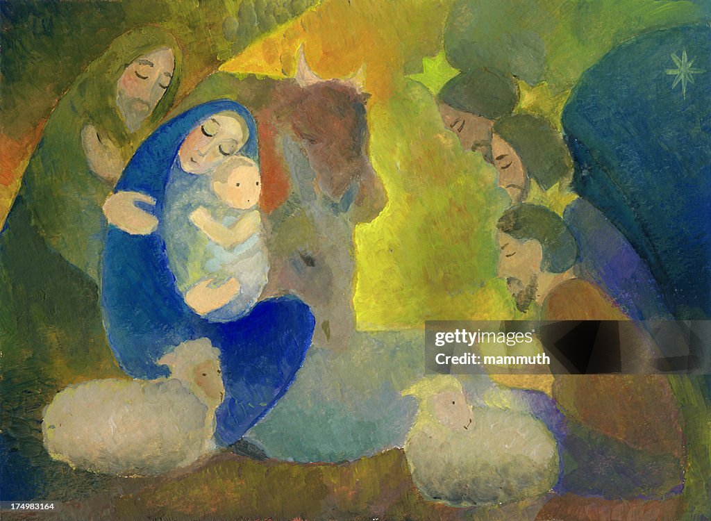 Natività Natale con saggi