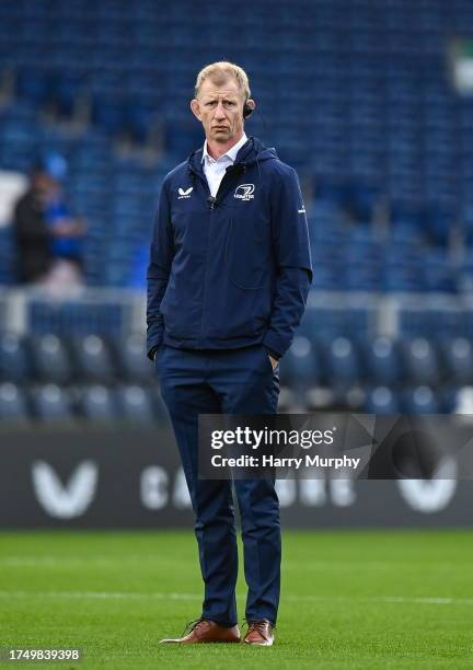 Dublin , Ireland - 28 October 2023; Leinster head coach Leo Cullen before the United Rugby Championship match between Leinster and Hollywoodbets...