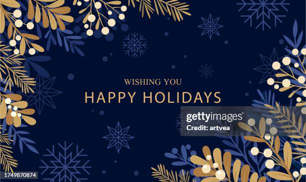 merry christmas background - snowflake stock illustrations