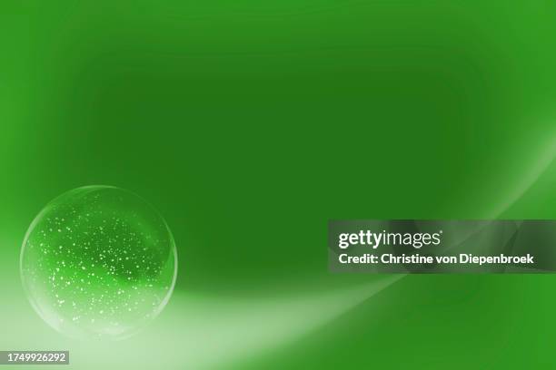 glass-sphere on abstract background - surreal christmas stock pictures, royalty-free photos & images